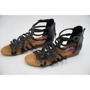 VGC Preowned POP Wedge Memory Foam Sandals Black Tristen Size 6M